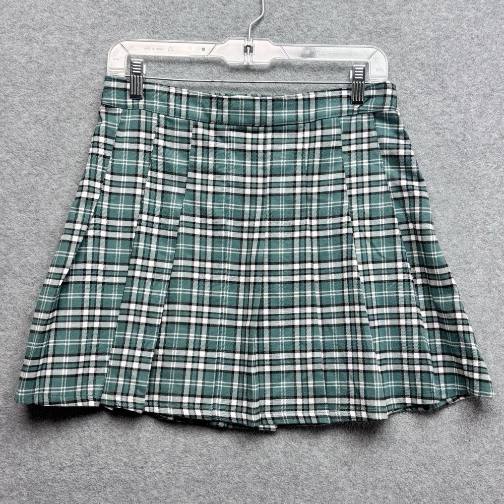 Hollister Ultra High Rise Plaid Skirt Y2K Sz M School Girl Grunge Indie‎ Twee